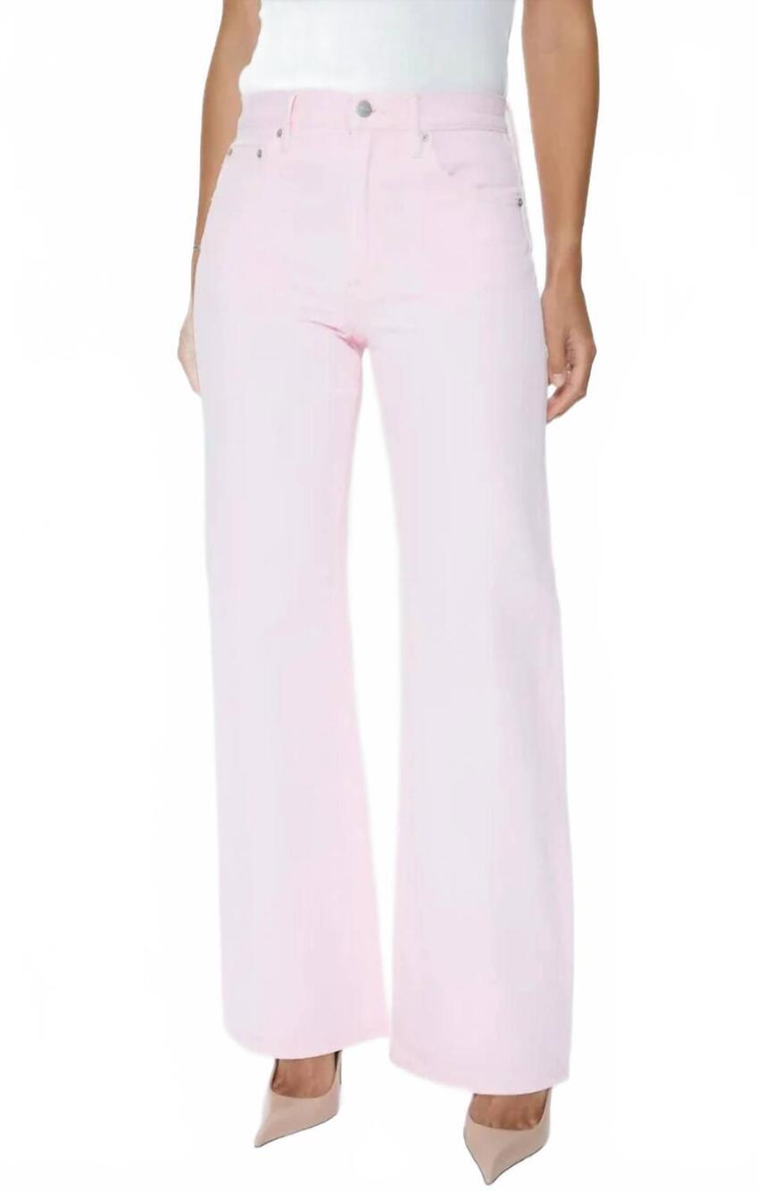 NEW PISTOLA larsen relaxed flare jeans in pink